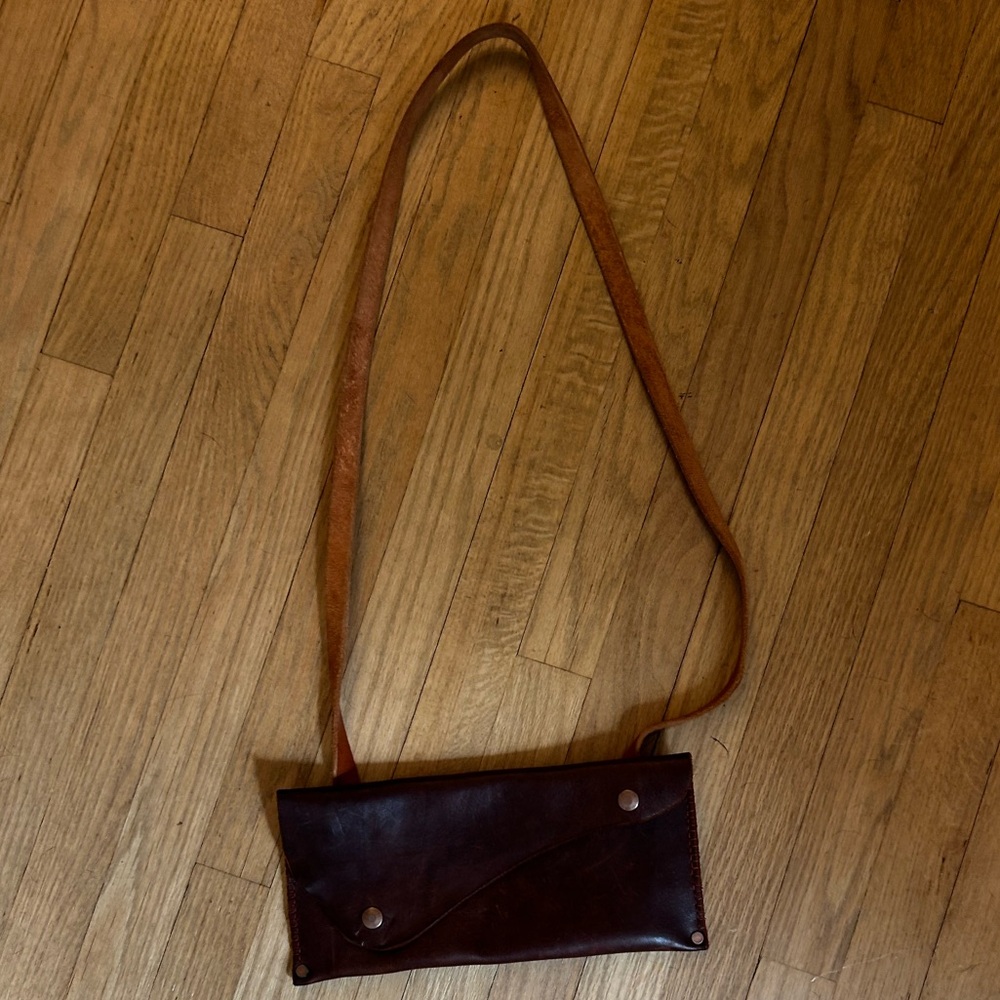 Brown Leather Crossbody Bag